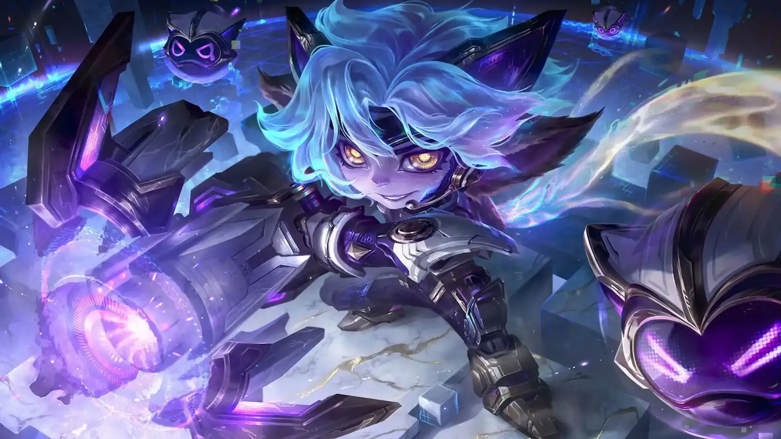 Arte de Immortalized Legend Tristana, la skin de Caps en el Hall of Legends de League of Legends