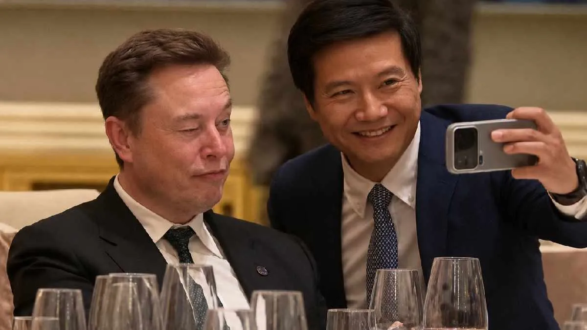 Lei Jun de Xiaomi con Elon Musk