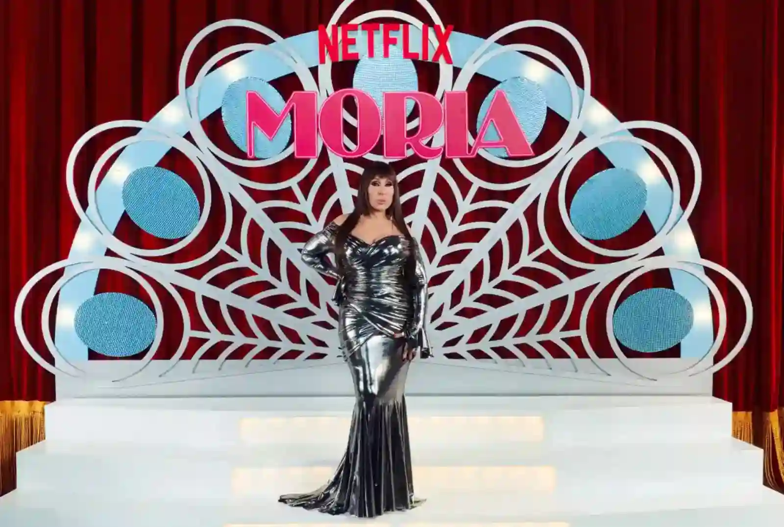 Moria Casán en la premiere de la serie Moria de Netflix, en el Teatro Lola Membrives