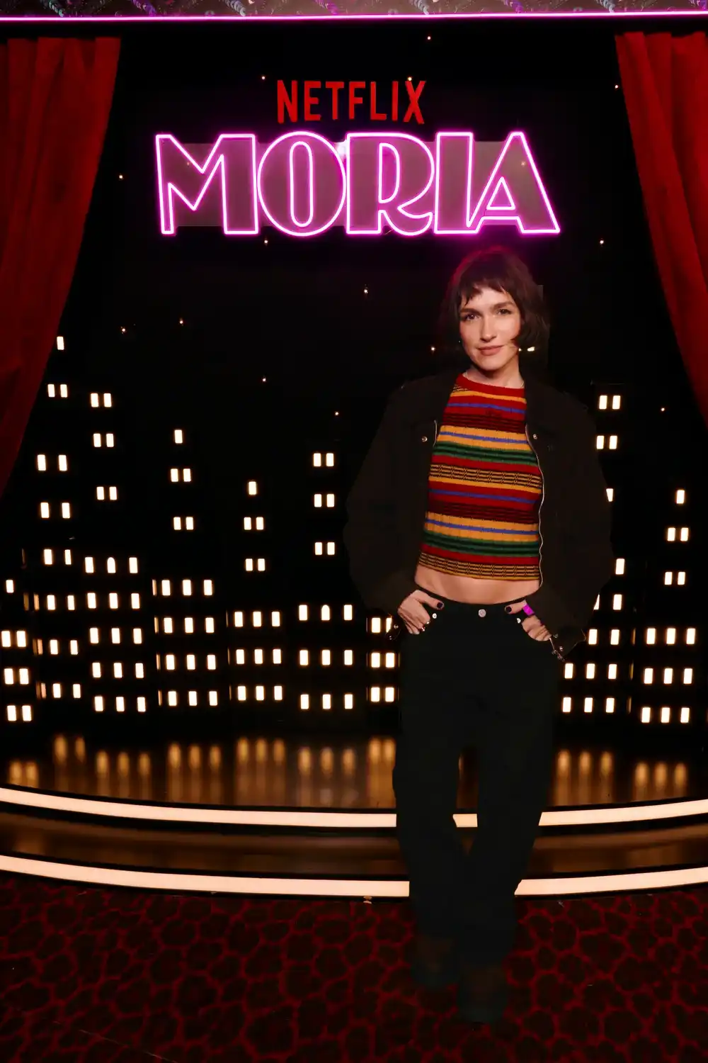 Cande Vetrano en la premiere de la serie Moria