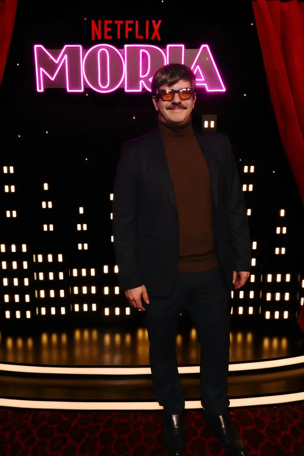 Marco Antonio Caponi en la premiere de la serie Moria