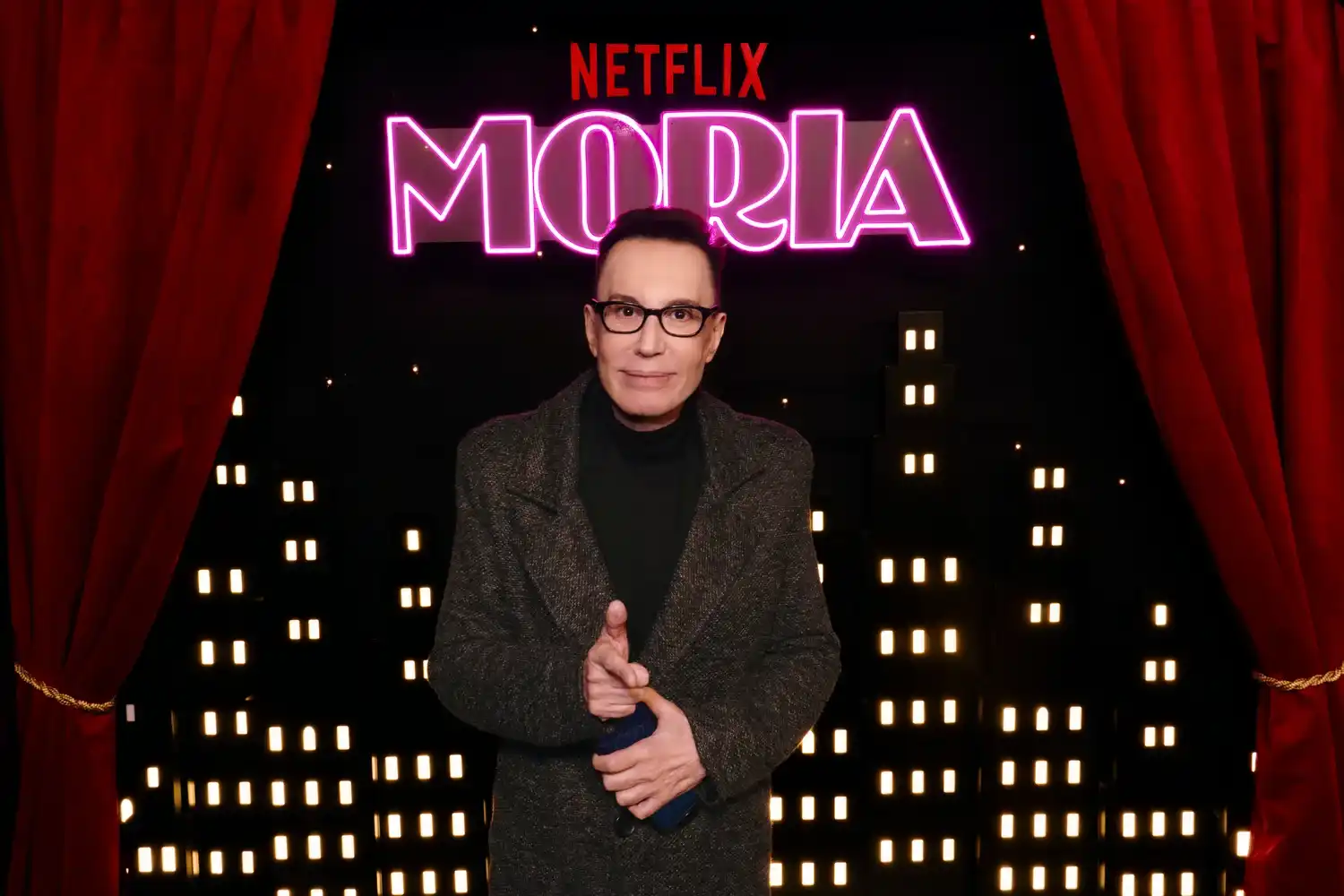 Marcelo Polino en la premiere de la serie Moria
