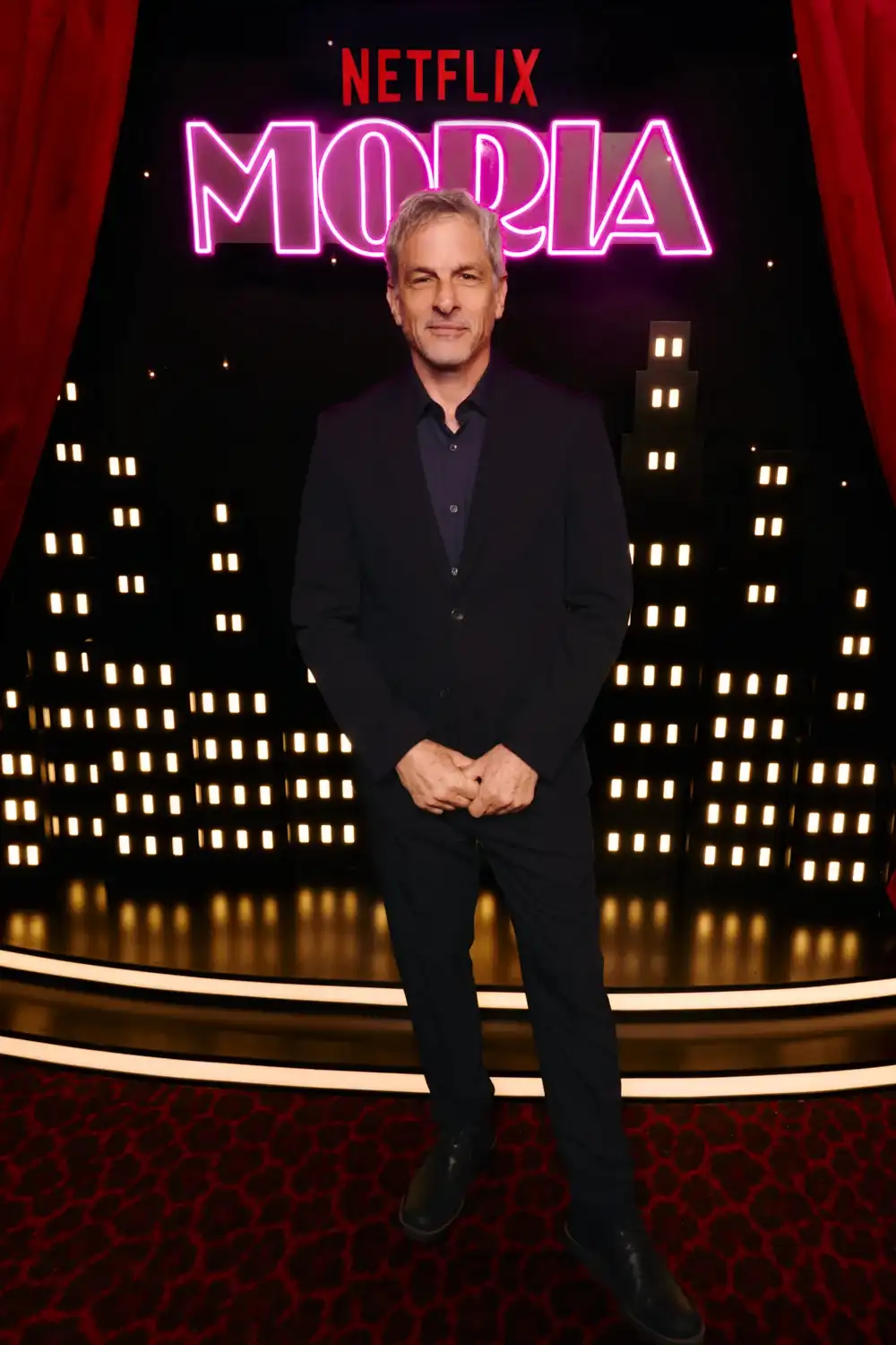 Rafael Ferro en la premiere de la serie Moria