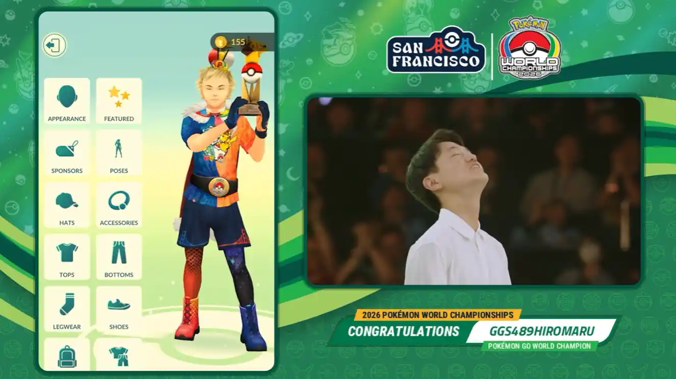 La skin de campeón mundial de Pokémon Go 2026 que ganó Hiromaru en el Worlds