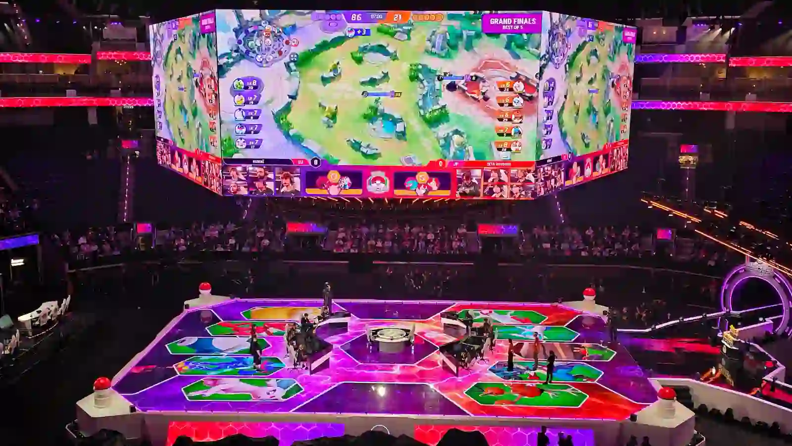 El Chase Center durante la última final de Pokémon Unite en el Worlds 2026