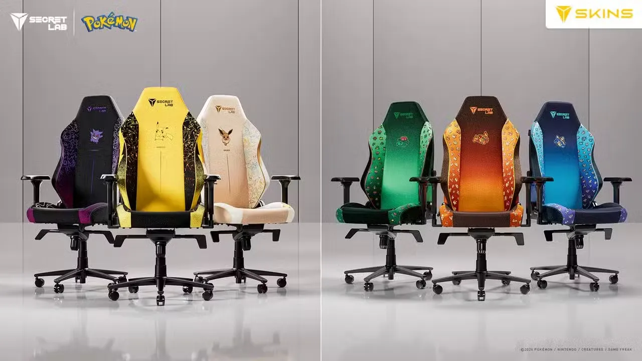 Comparación entre las sillas Pokémon de Secretlab y las nuevas fundas de pixel art