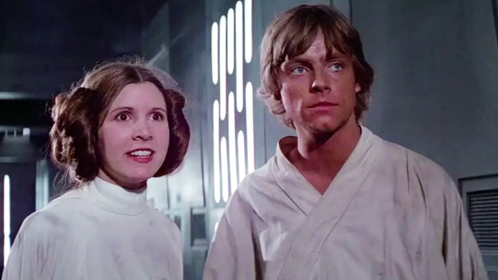 Luke Skywalker y la princesa Leia en Star Wars: Una nueva esperanza, los personajes que McGregor deja a salvo al final de la serie