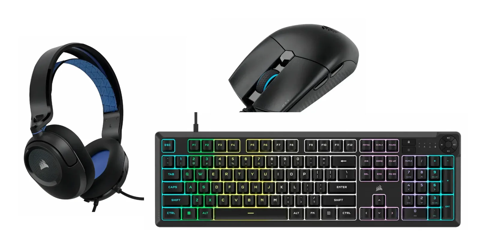 Mouse Katar Pro, teclado K55 Core y auriculares HS35 v2 de Corsair, los periféricos Corsair más accesibles en Argentina