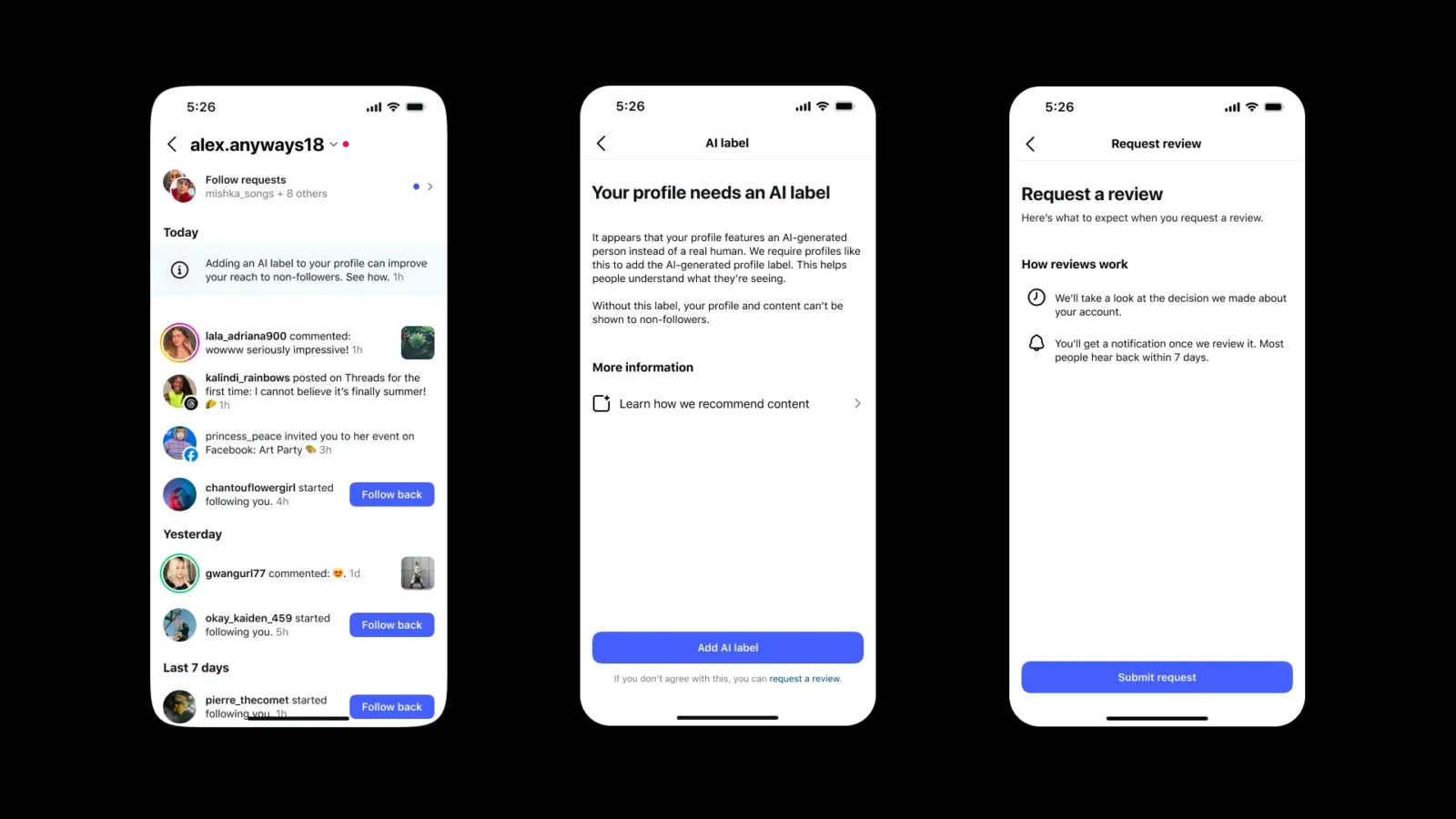 etiqueta AI-generated profile Instagram - culturageek.com.ar