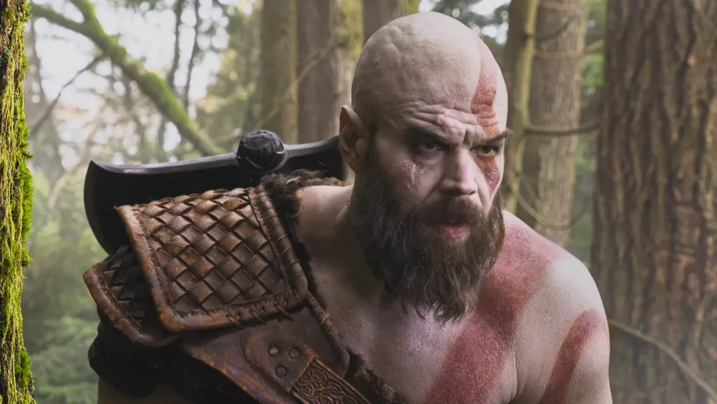 Ryan Hurst caracterizado como Kratos en la primera imagen oficial del rodaje de la serie God of War de Prime Video