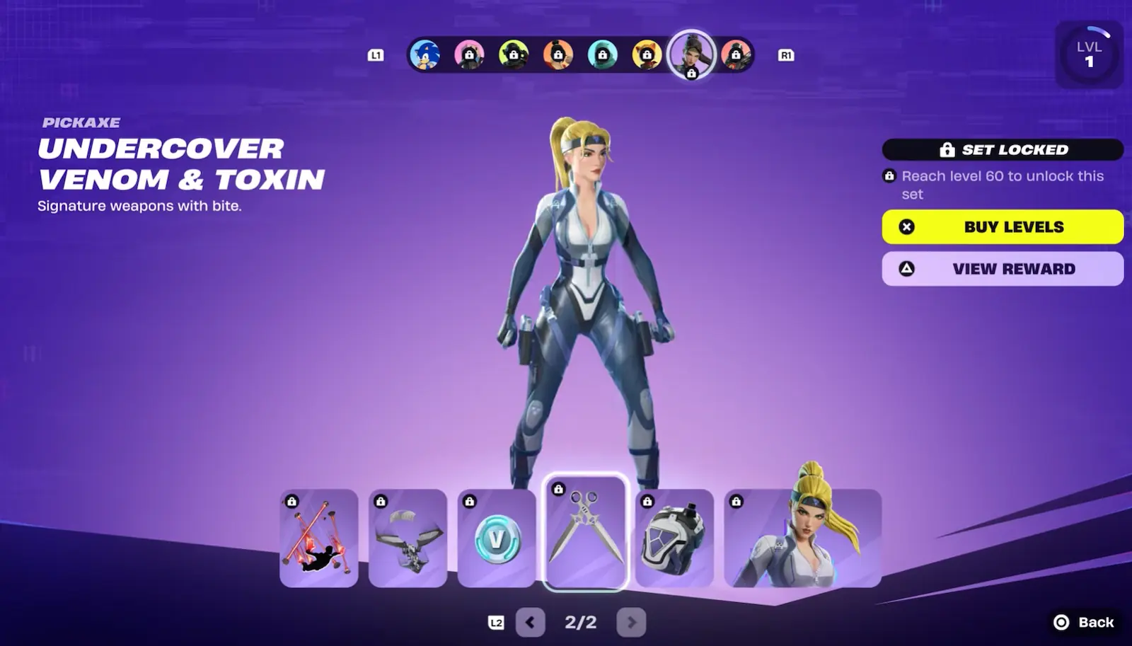 El pico Encubierta Veneno y Toxina del Pase de Batalla de Fortnite Capítulo 7 Temporada 4