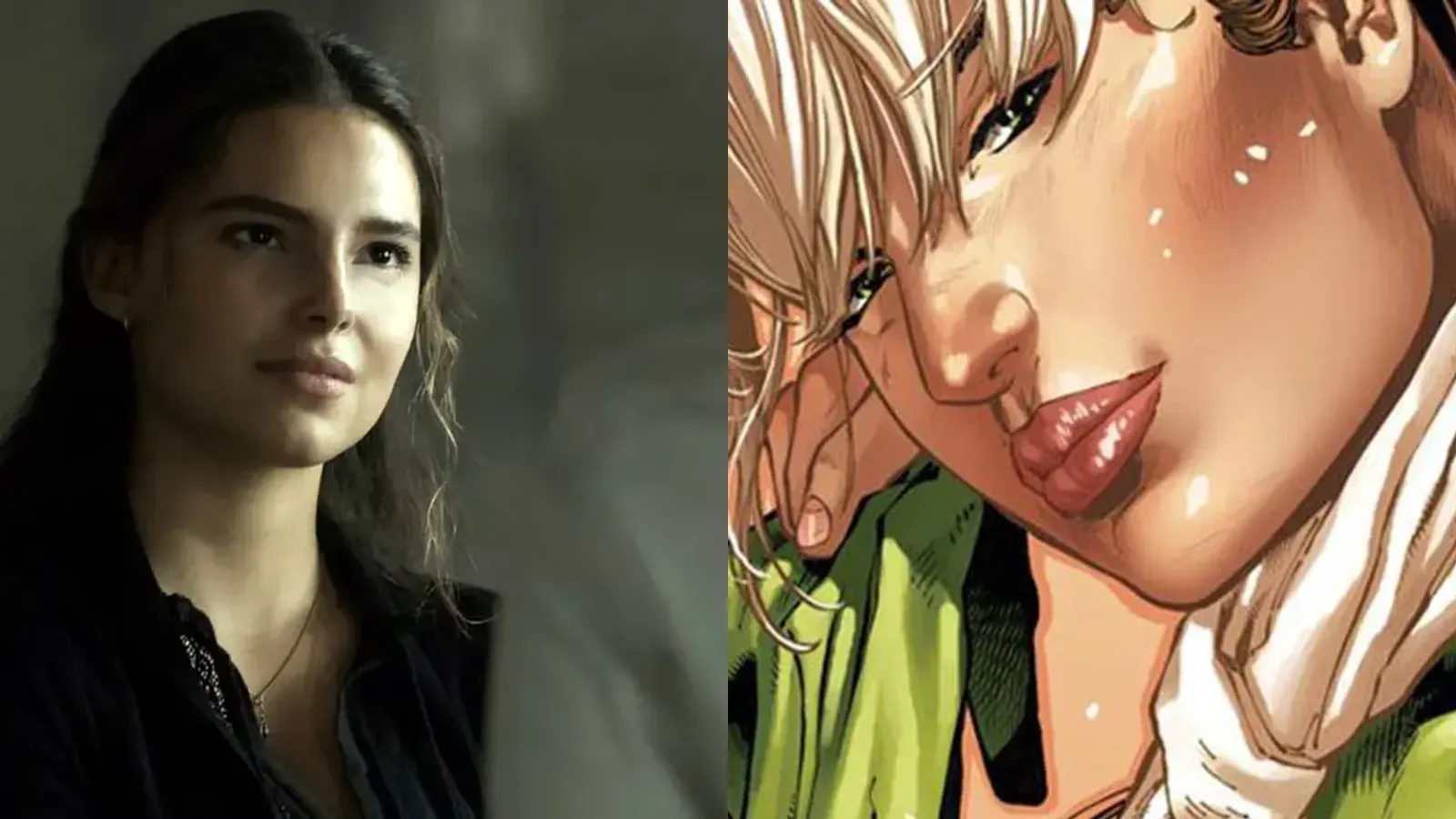 Inde Navarrette junto a Rogue en el arte de los cómics de X-Men