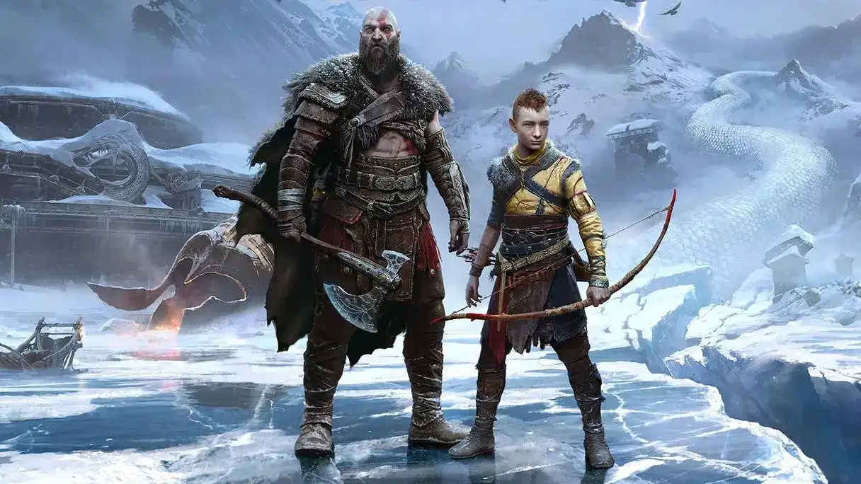 Kratos y Atreus en God of War Ragnarök, el juego al que apuntaría la temporada 2 de la serie de Prime Video