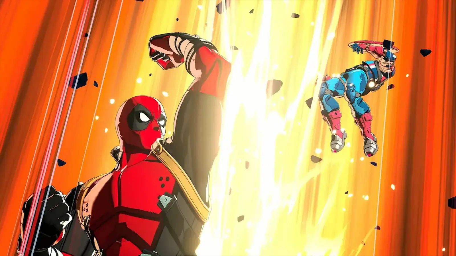 Deadpool en acción en Marvel Tokon: Fighting Souls, el personaje cuyos golpes homenajean a otros fighting games