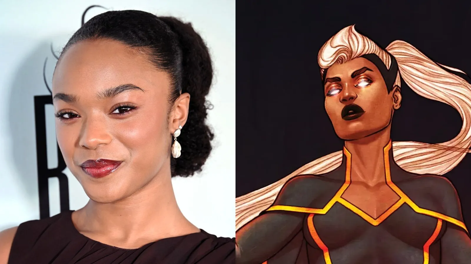 Maya Boyd junto a Storm en el arte de los cómics de X-Men