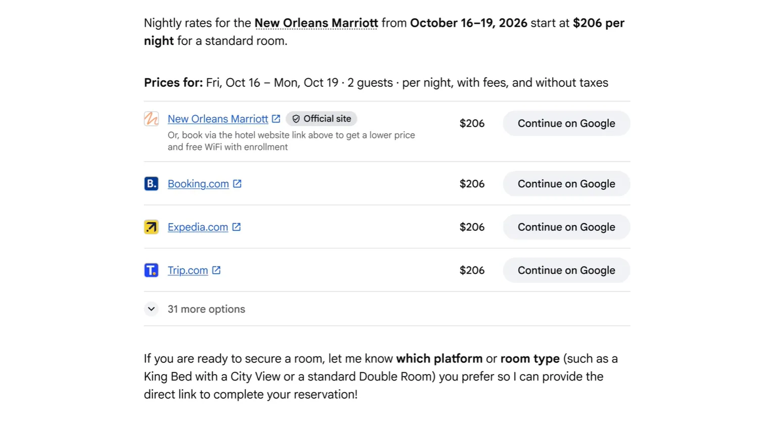 reservar hoteles desde Modo IA en Google