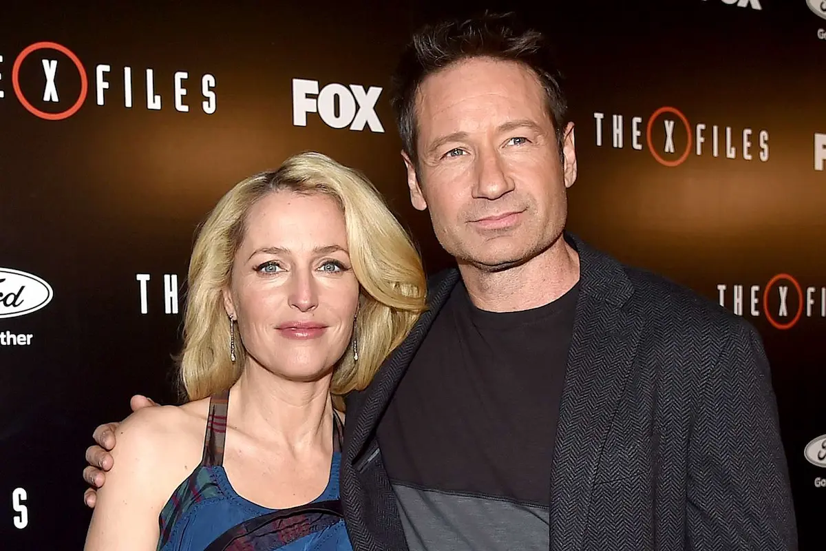 Gillian Anderson y David Duchovny juntos en un evento de The X-Files de FOX