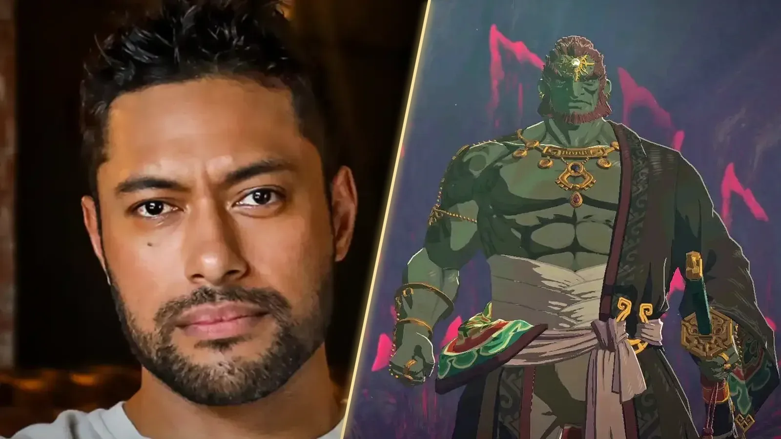 Uli Latukefu junto a Ganondorf, el villano de The Legend of Zelda que interpretaría en la película live-action