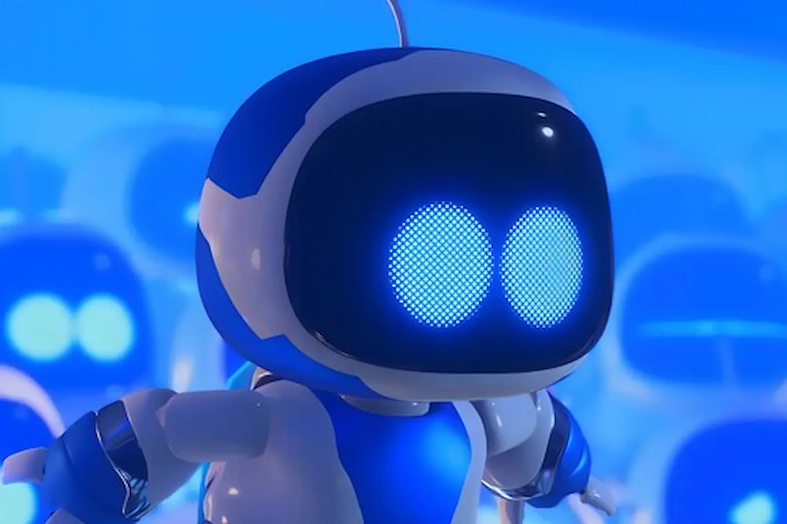 Primer plano de Astro Bot, el personaje que Lego convertiría en set de 276 piezas