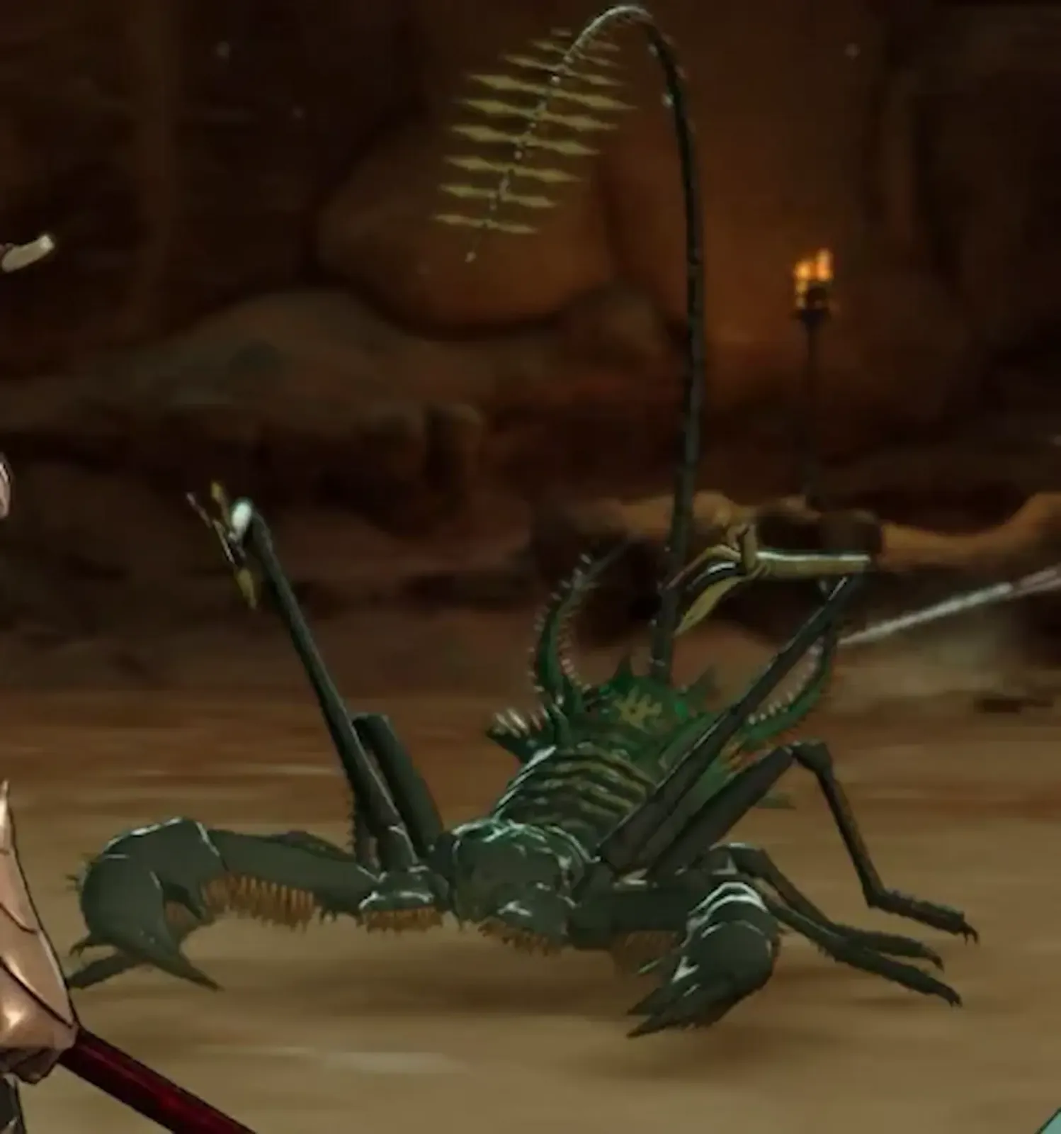Un Blight Louse, el insecto enemigo de Fire Emblem: Fortune's Weave que suelta perlas de insecto al ser derrotado