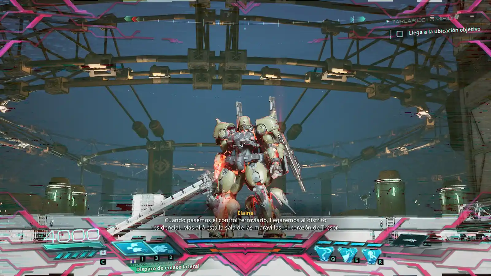 Mobile Suit en la ruta hacia Tresor en Gundam Rogue Orbit