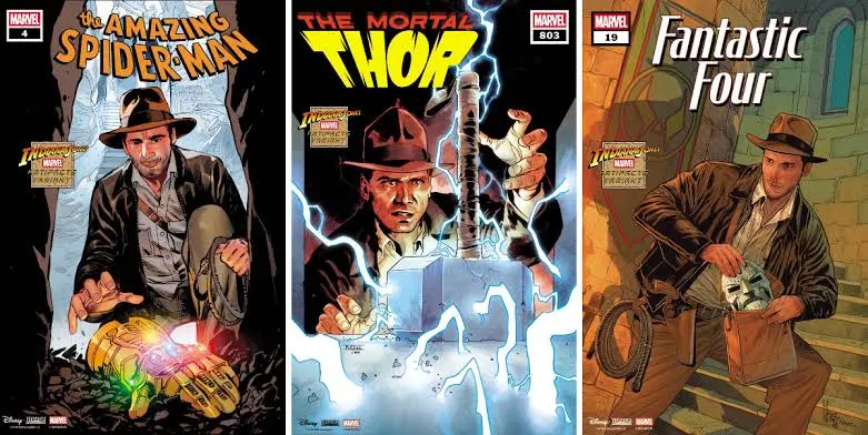 Objetos icónicos de Marvel en el crossover con Indiana Jones