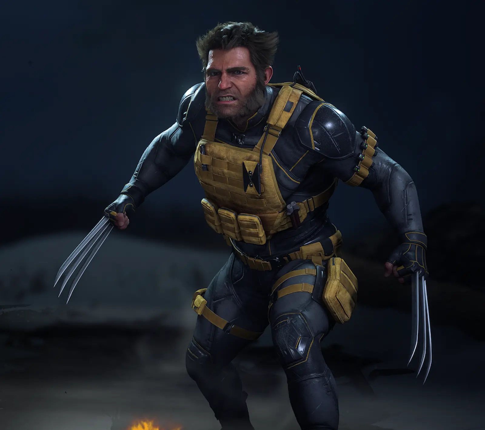 Logan con el traje Team X Tactical en Marvel's Wolverine