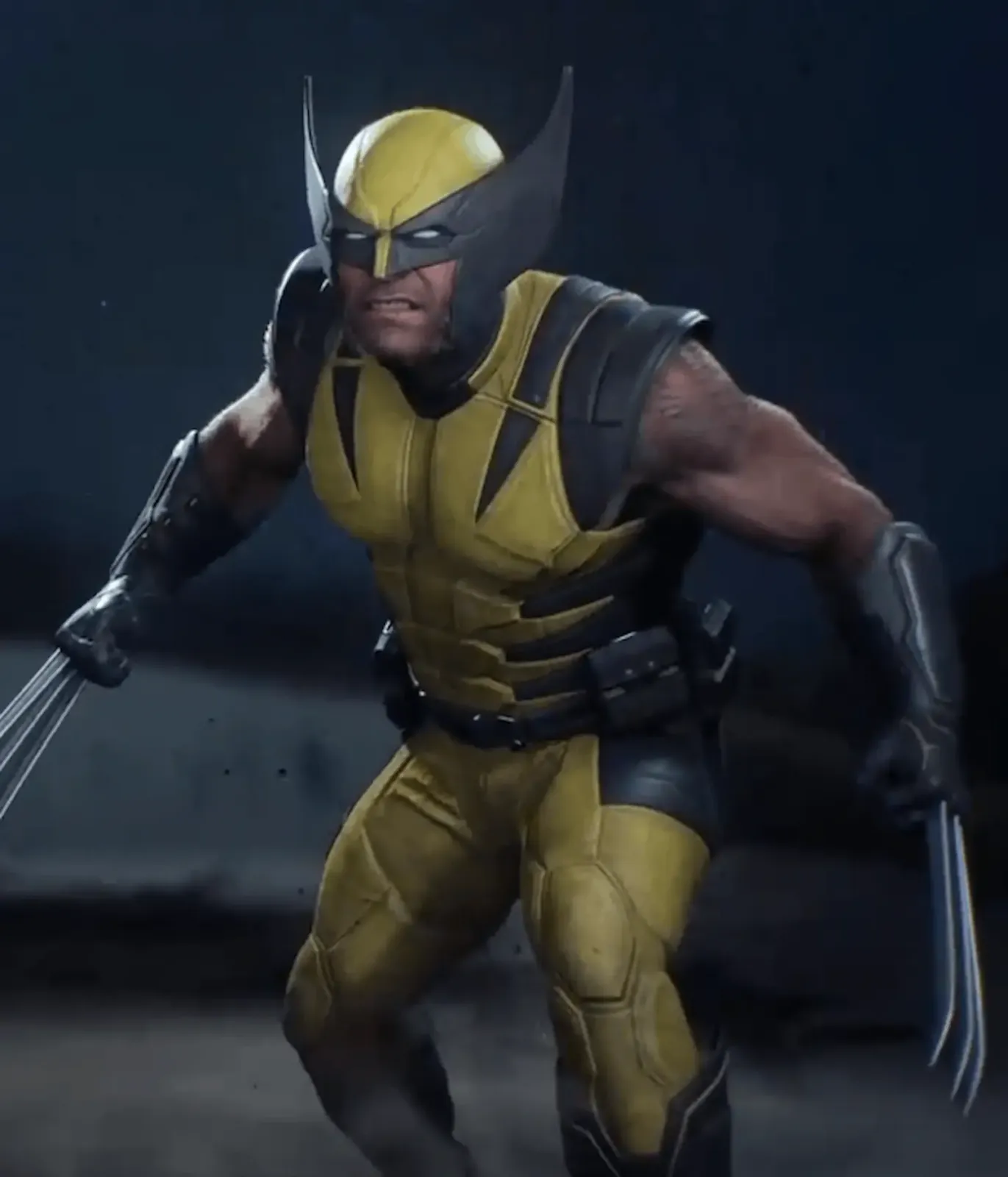 Wolverine con un traje amarillo y negro de los que se fabrican en Homecoming