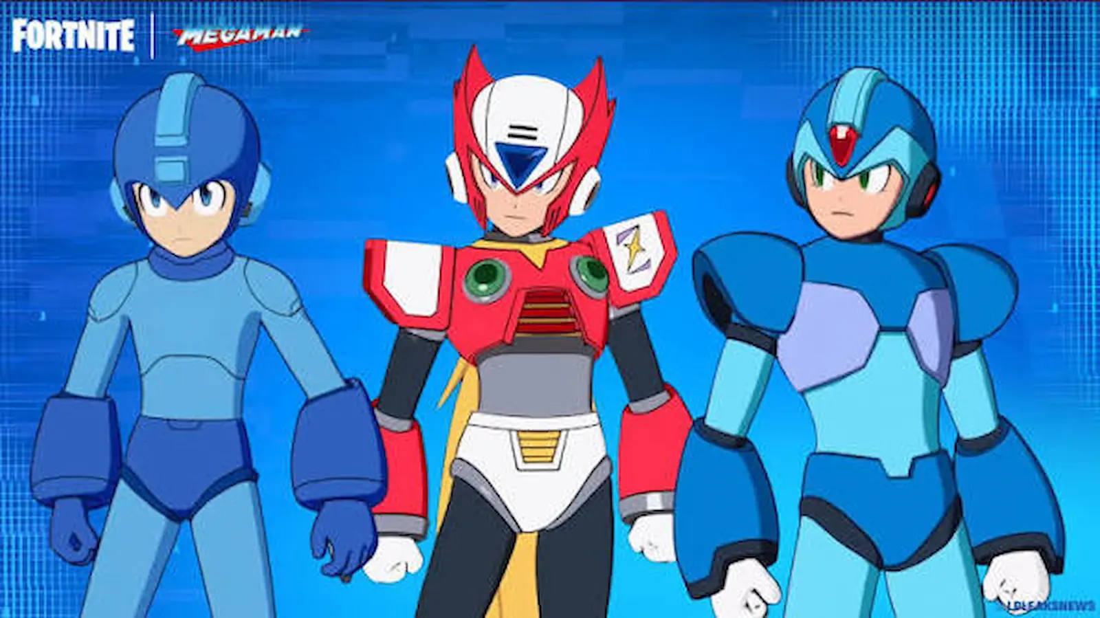 Mega Man, Zero y Mega Man X, las skins de la colaboración de Fortnite con Capcom