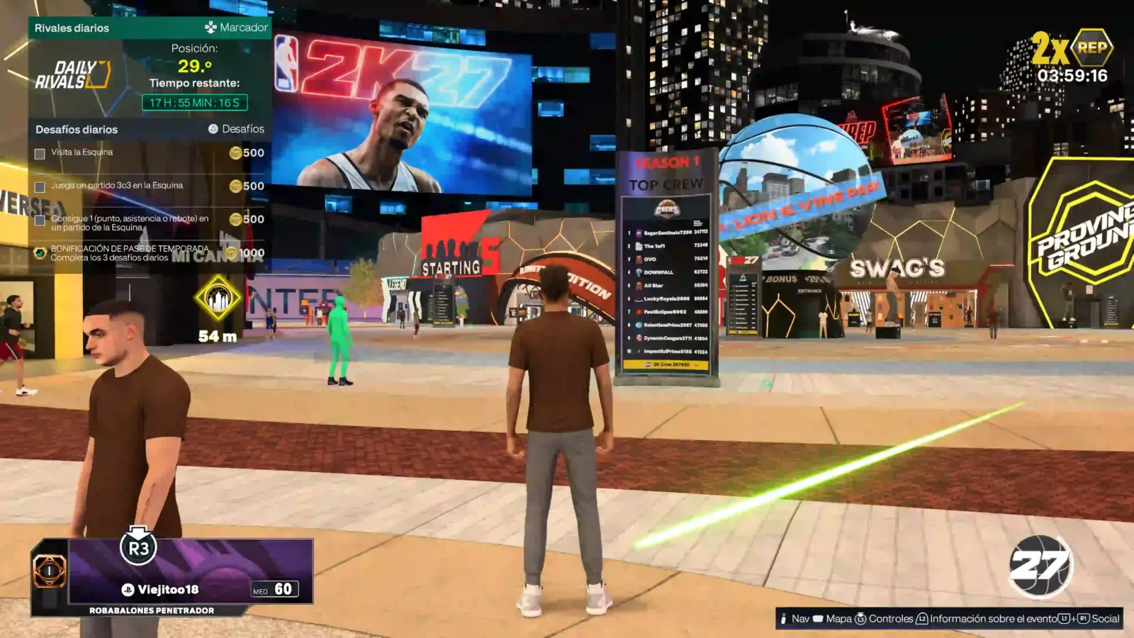 The City de NBA 2K27, el modo online donde se juega contra rivales de todo el mundo