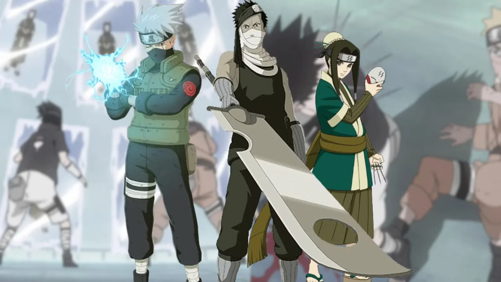 Kakashi, Zabuza y Haku, tres personajes que saldrían en el live action de Naruto