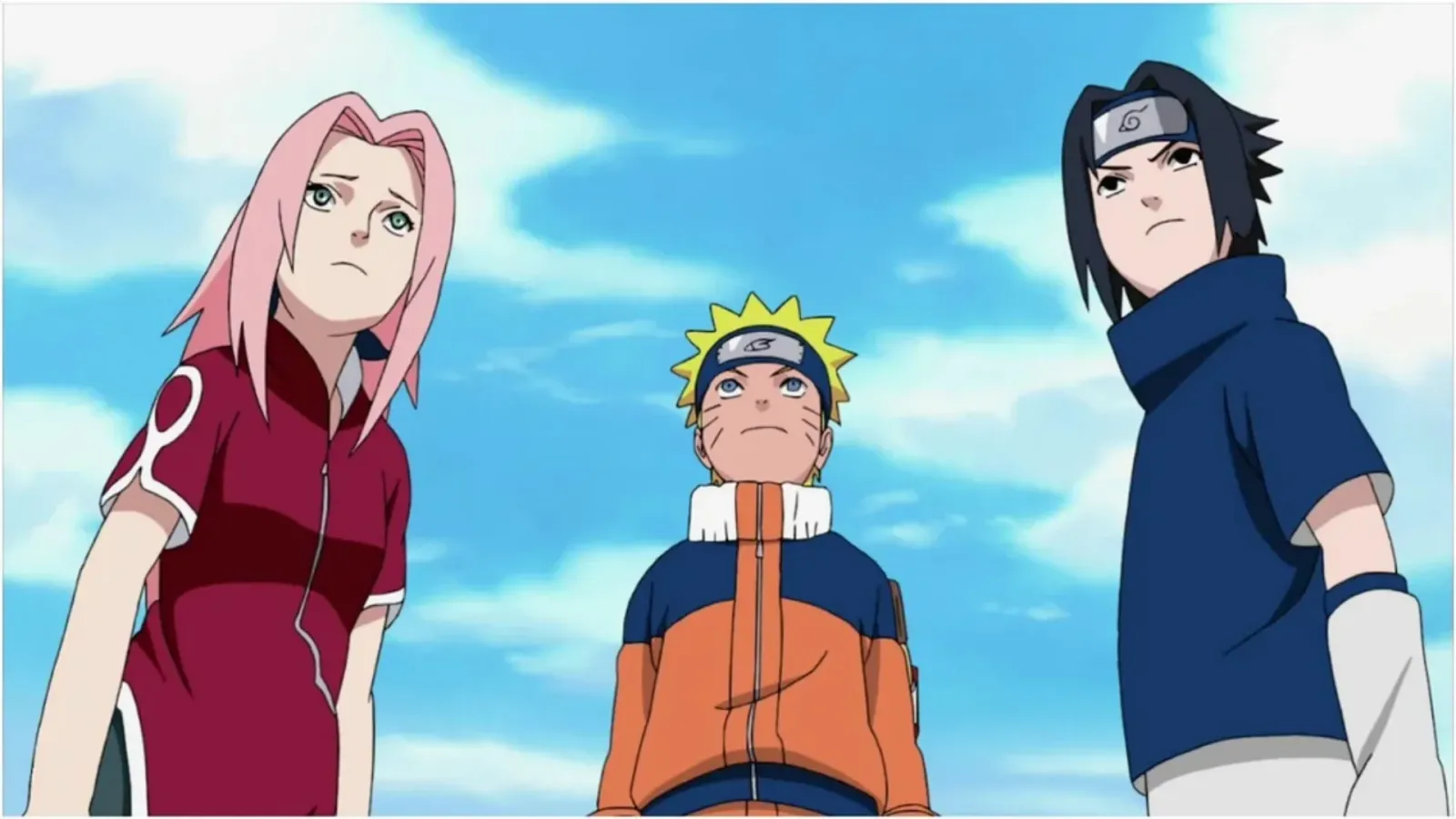 Naruto, Sasuke y Sakura, protagonistas del anime y del futuro live action