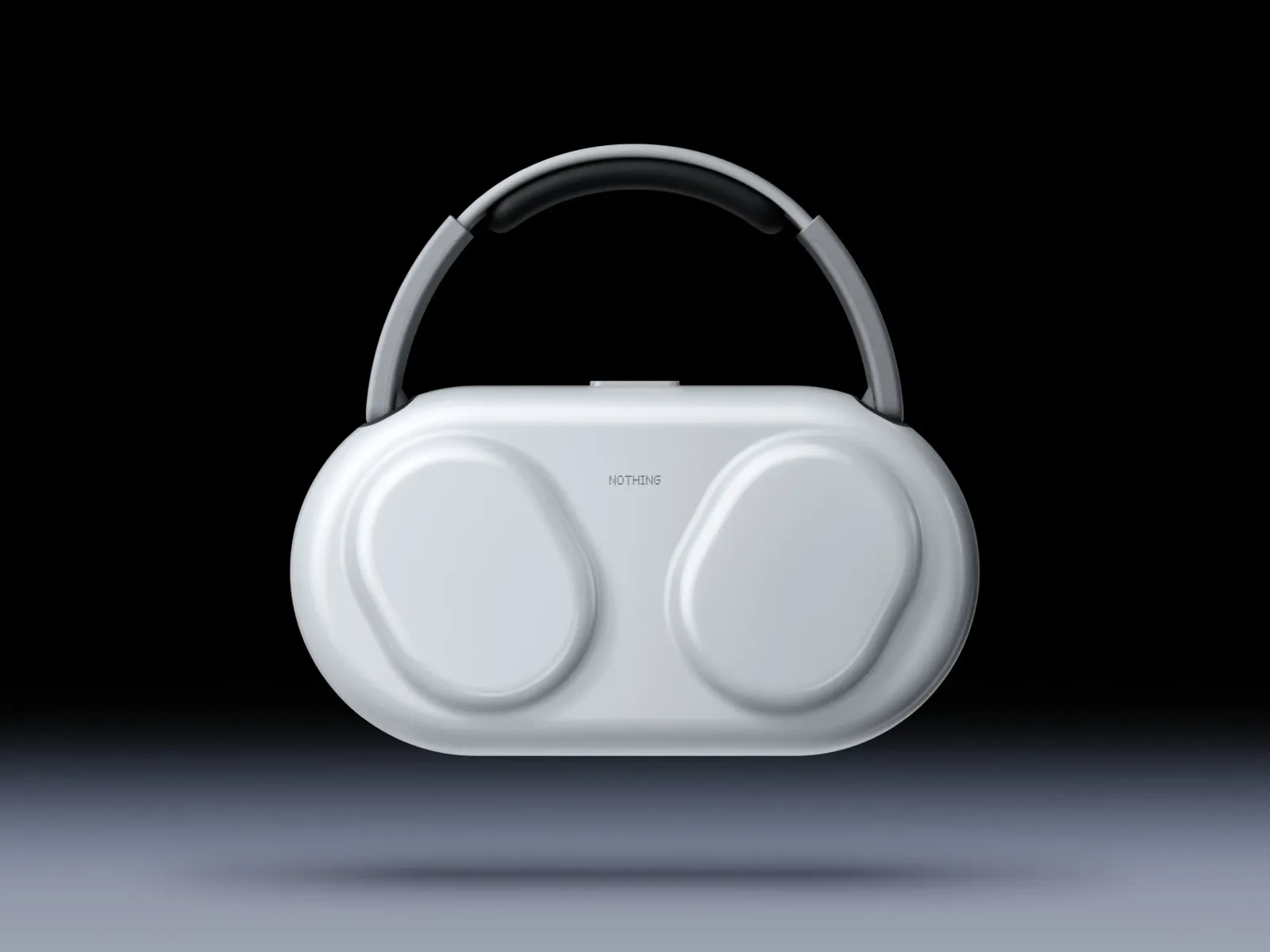 Estuche rígido blanco de los Nothing Headphone (1) Pro