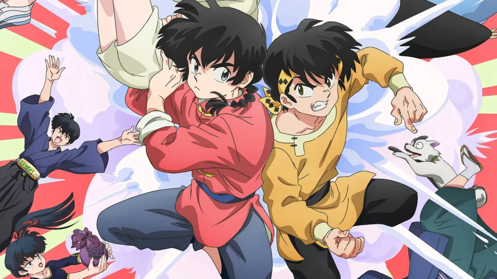 Ranma y Ryoga se lanzan al combate en el arte promocional de la temporada 3 del remake de Ranma 1/2