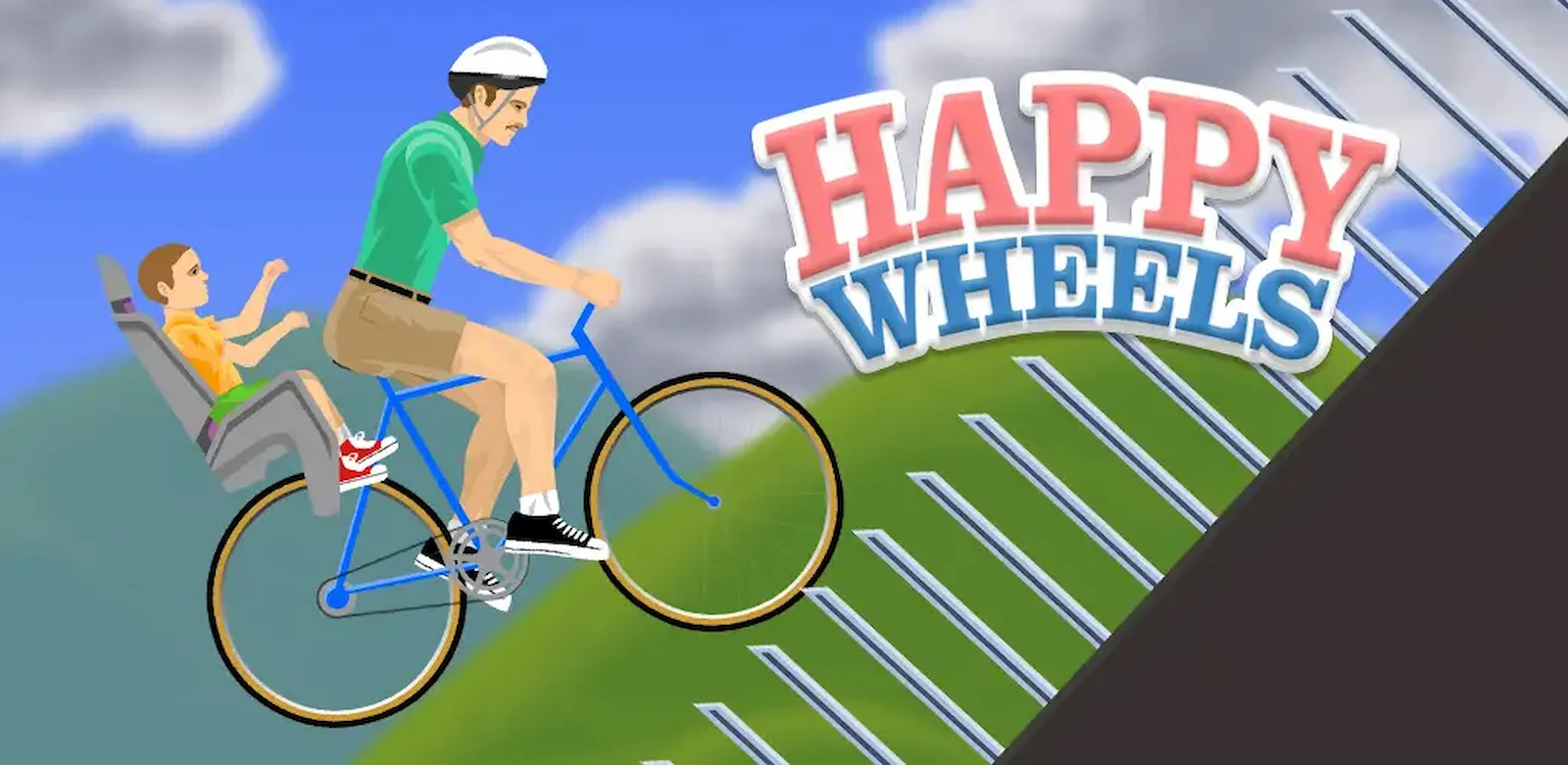 Arte oficial de Happy Wheels, el juego de Jim Bonacci que llega a Steam