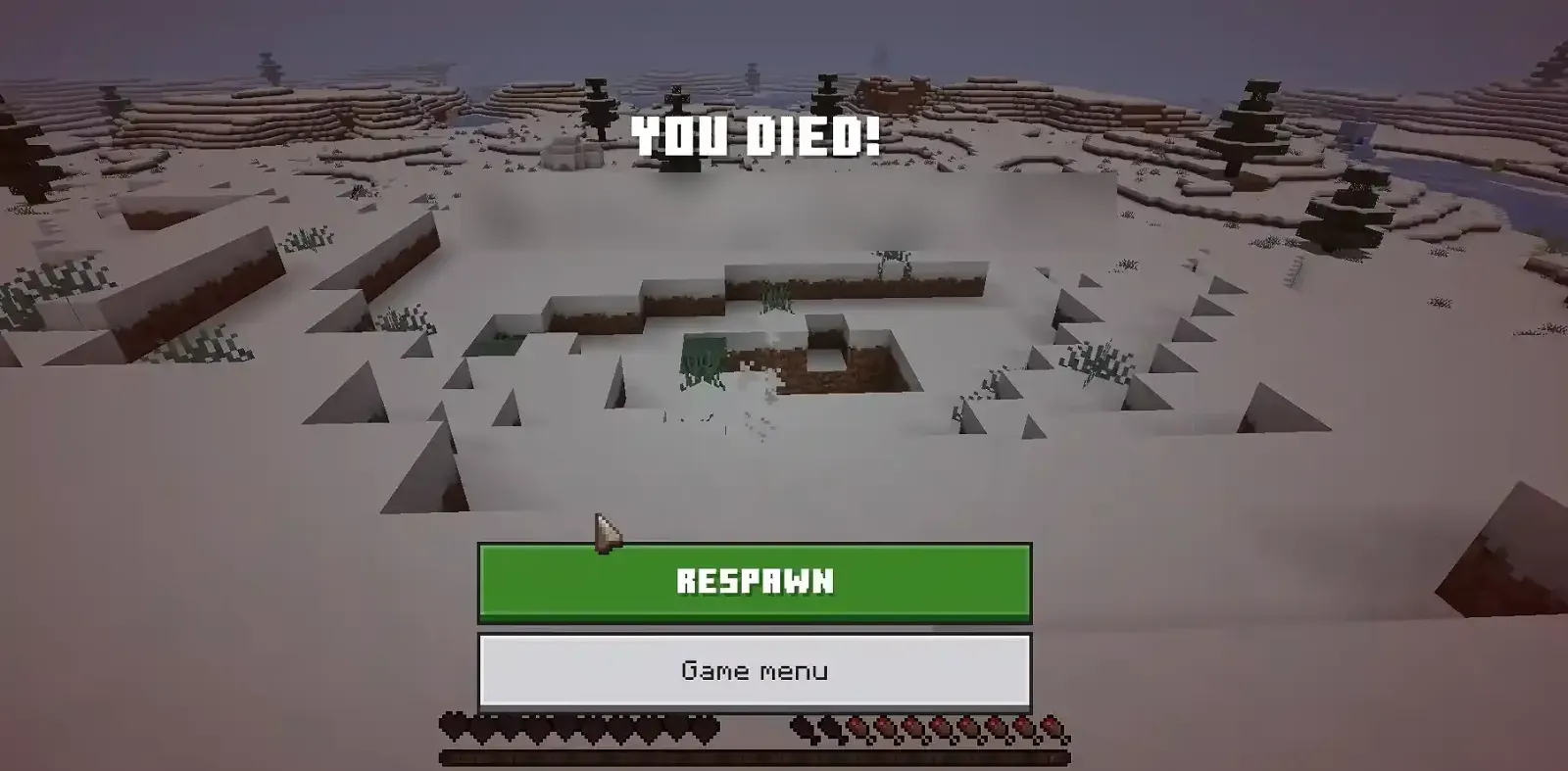 Pantalla de muerte de Minecraft con el cartel YOU DIED, en una captura del canal de YouTube Mighty Mike Plays