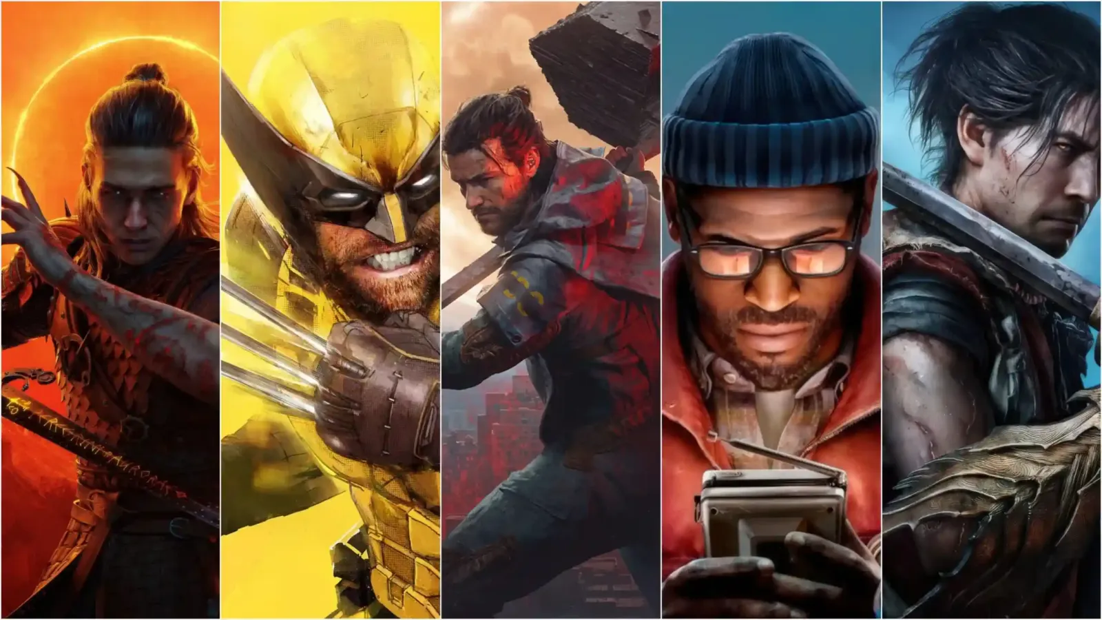 collage con los protagonistas de los videojuegos de septiembre 2026, entre ellos Wolverine y Onimusha