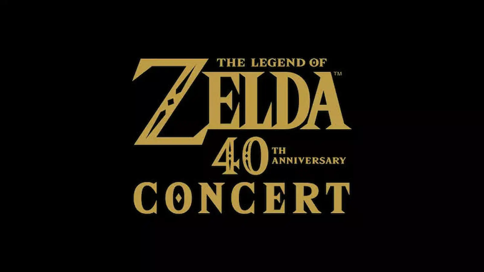 Logo oficial del concierto de Zelda por el 40 aniversario de la saga