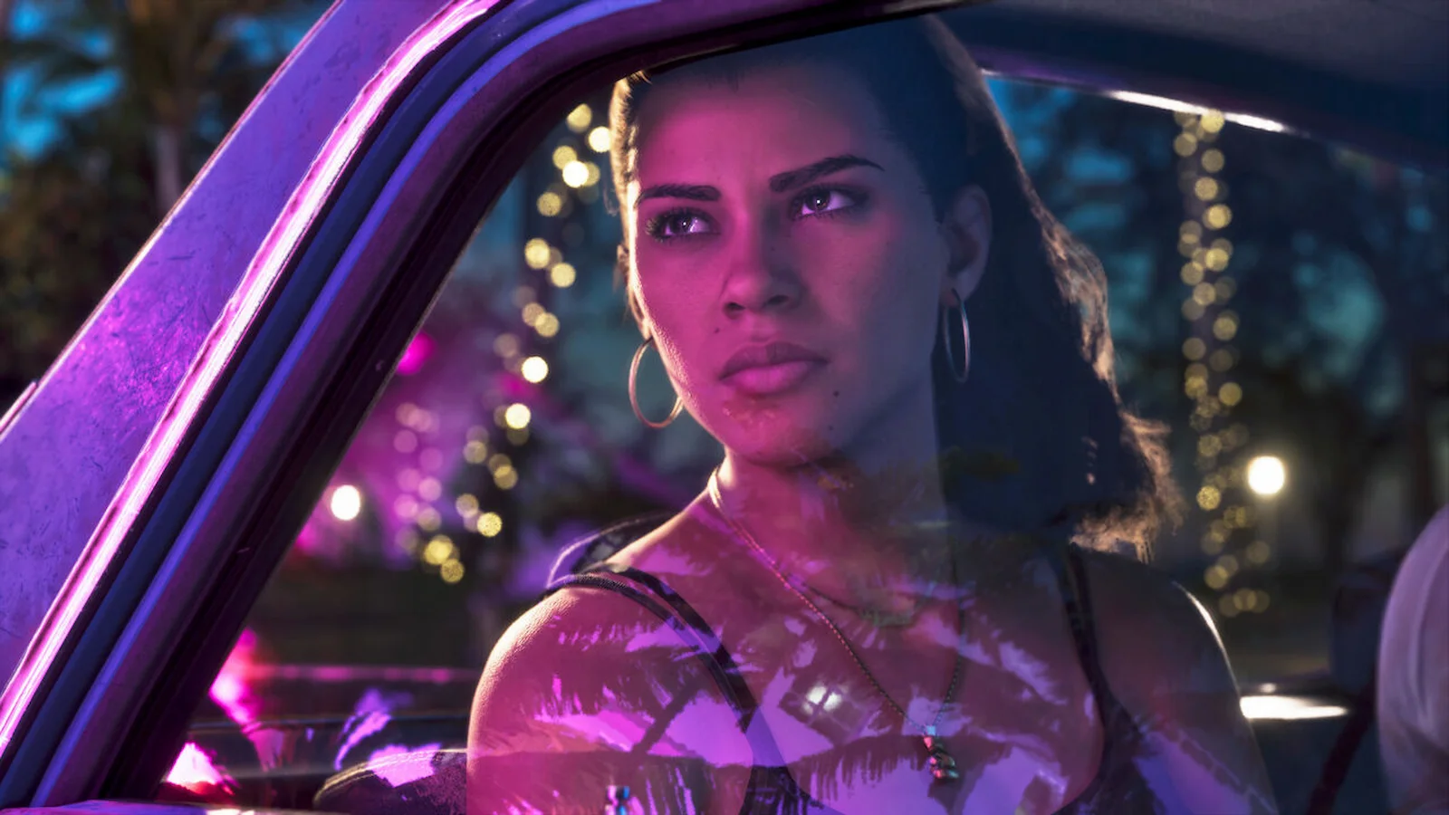 Lucía, una de las protagonistas de GTA 6, al volante en una imagen oficial de Rockstar