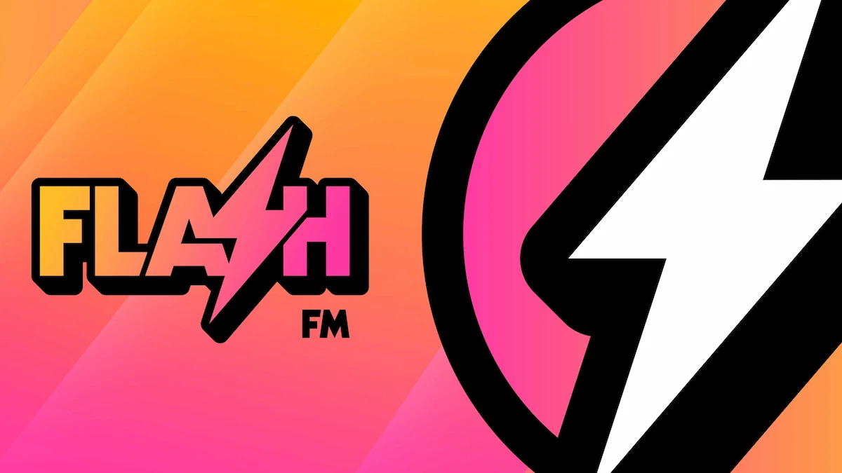 Logo de Flash FM, la radio de pop de GTA 6