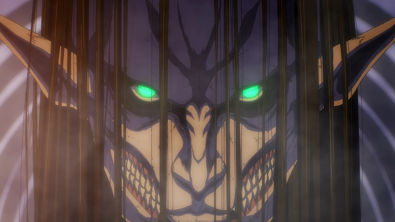 El Titán de Ataque de Eren en el anime de Attack on Titan