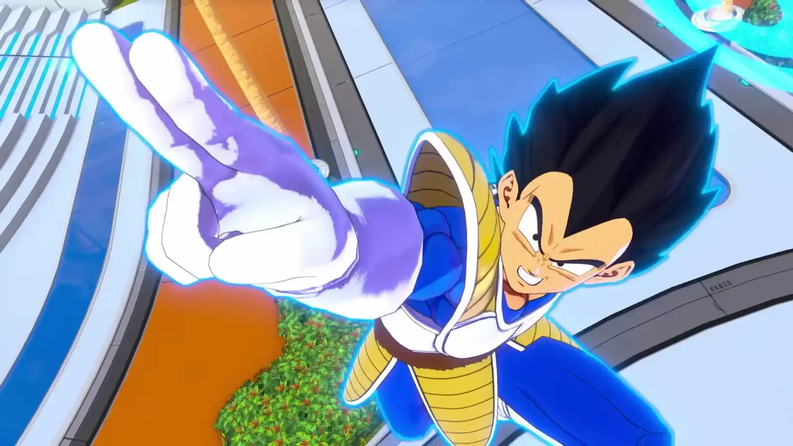 Vegeta en una escena de Dragon Ball Xenoverse 3