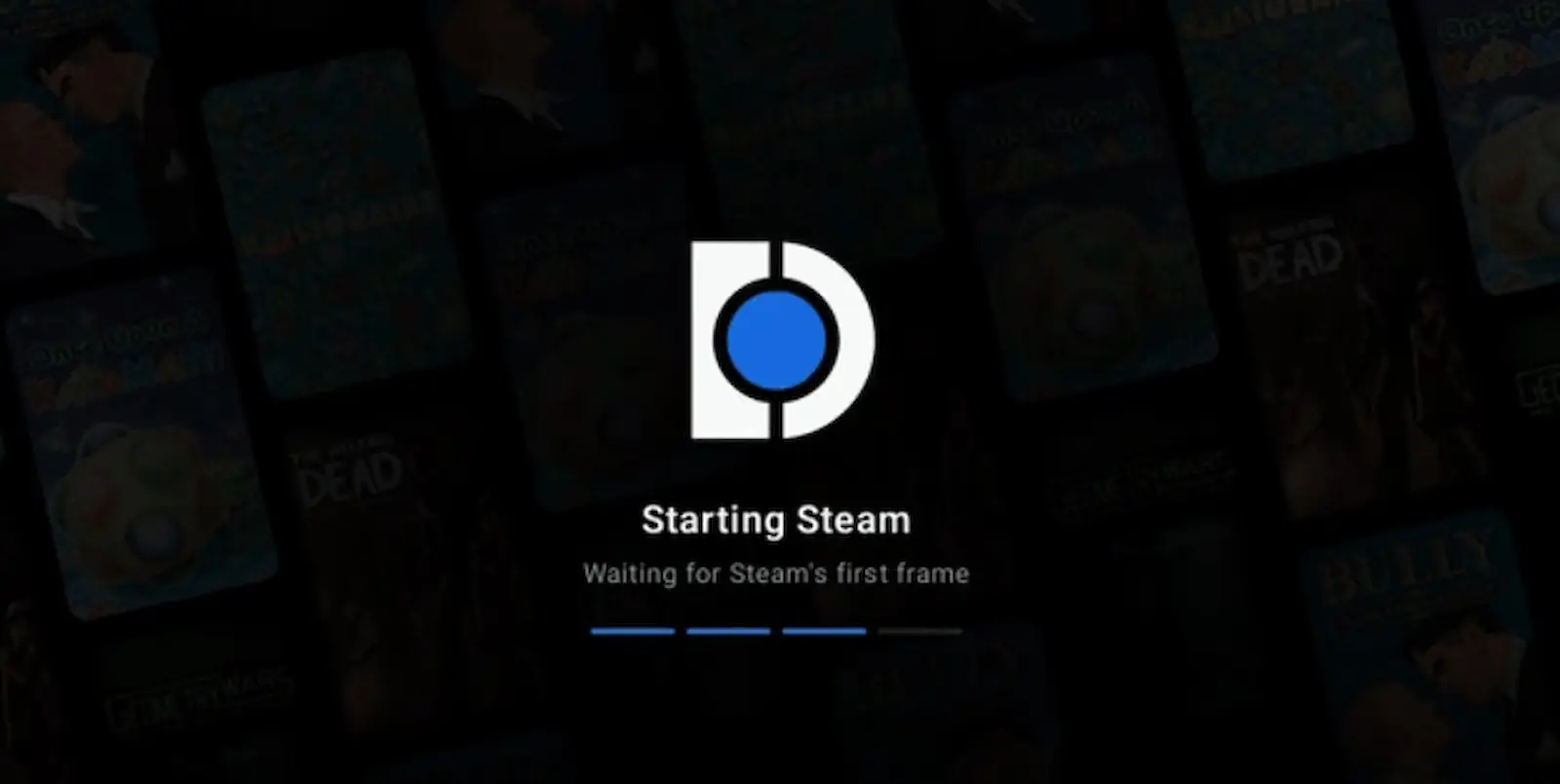 DroidDeck iniciando Steam por primera vez
