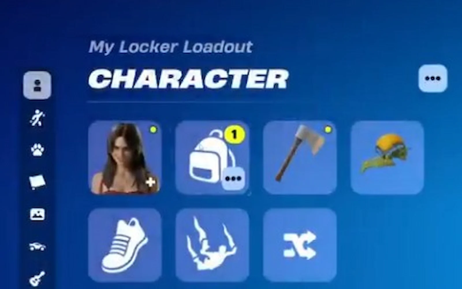 Casillero de Fortnite con la skin de Nikki de Obsession equipada
