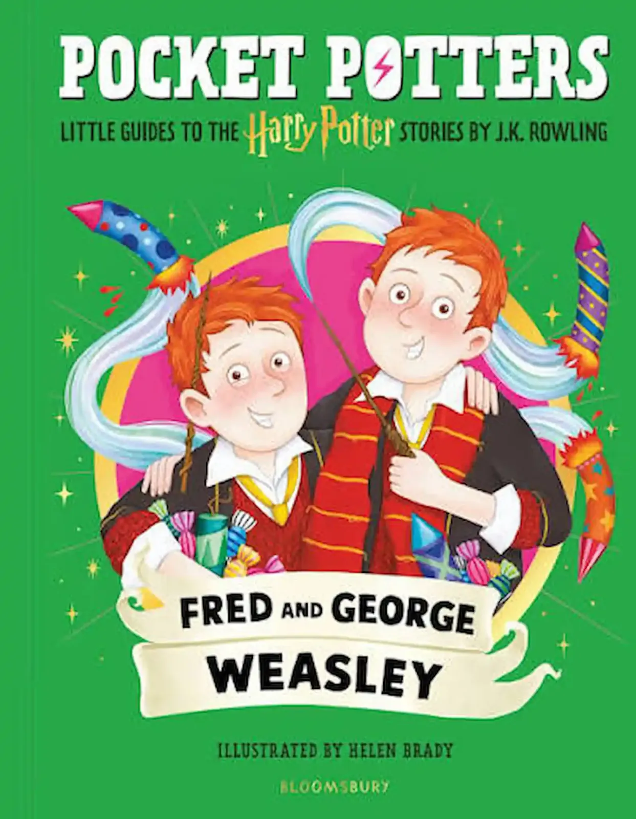 Tapa de Pocket Potters: Fred and George Weasley, ilustrada por Helen Brady