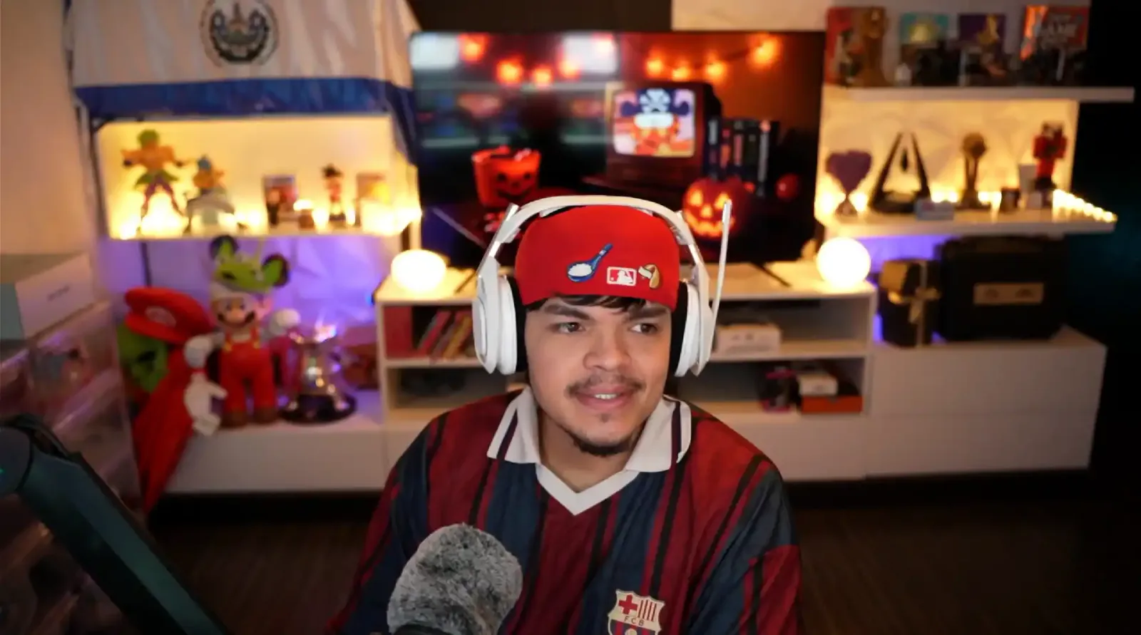 El streamer Komanche durante uno de sus directos en Twitch