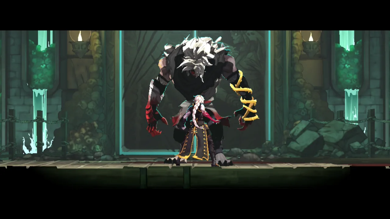 Rose Belmont enfrenta a un jefe gigante de pelo blanco en Castlevania Belmont’s Curse