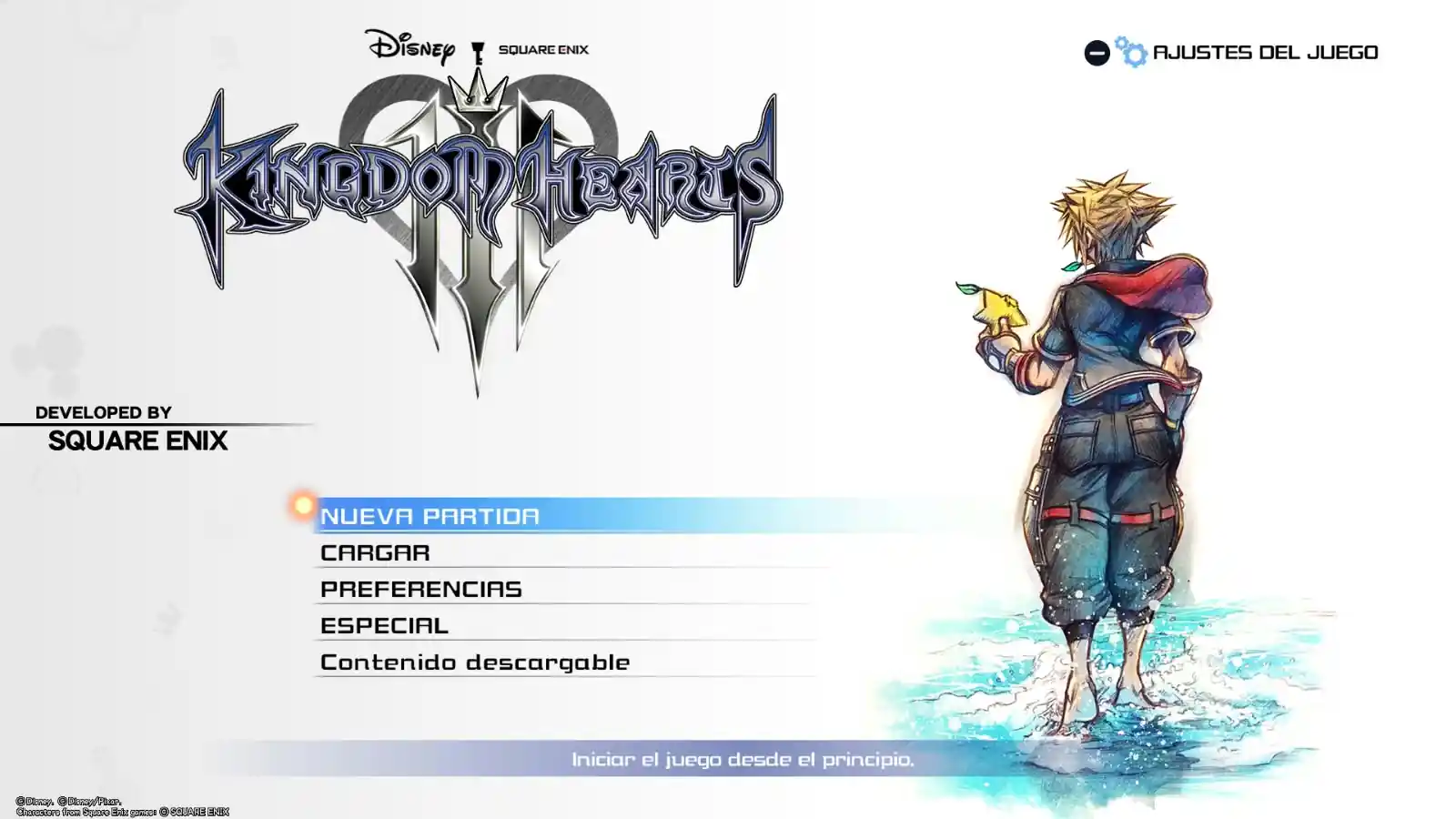 Pantalla de título de Kingdom Hearts III en Kingdom Hearts Collection [I～III] para Switch 2