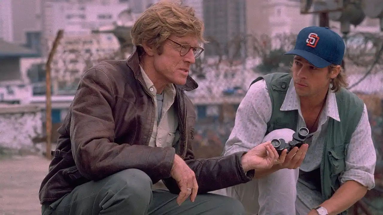 Robert Redford y Brad Pitt en la película Juego de espías, de Tony Scott