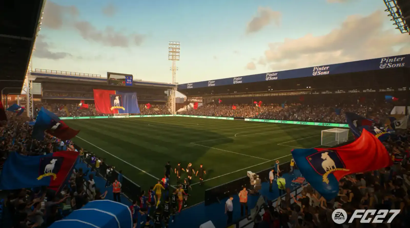 el estadio Nelson Road del AFC Richmond, equipo ficticio de Ted Lasso, en el EA Sports FC 27